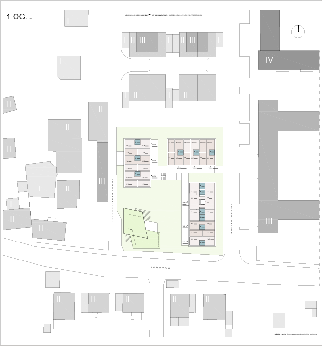 Grundriss 1. Obergeschoss Probstheida Wohnvielfalt