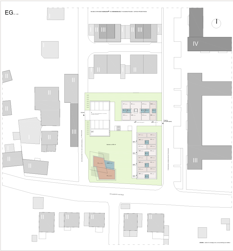 Grundriss Erdgeschoss Probstheida Wohnvielfalt