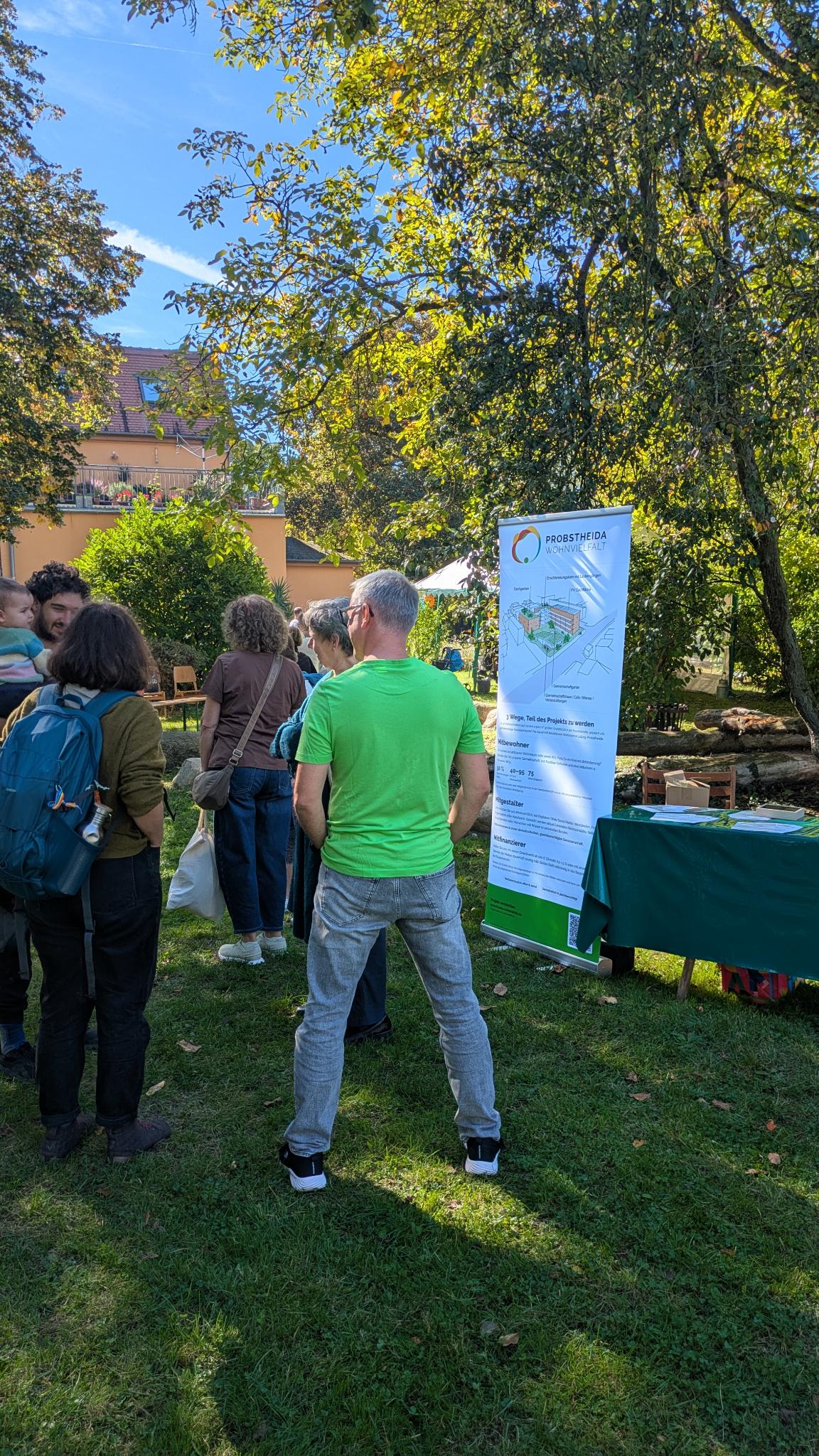 Unser Stand von Probstheida Wohnvielfalt beim Erntedank- und Gemeindefest